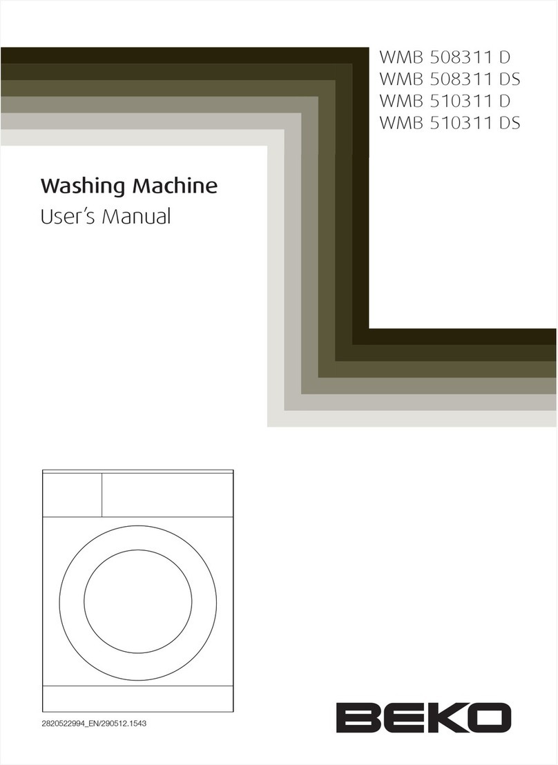 Beko WMB 508311 D User manual Beko WMB 508311 D User manual