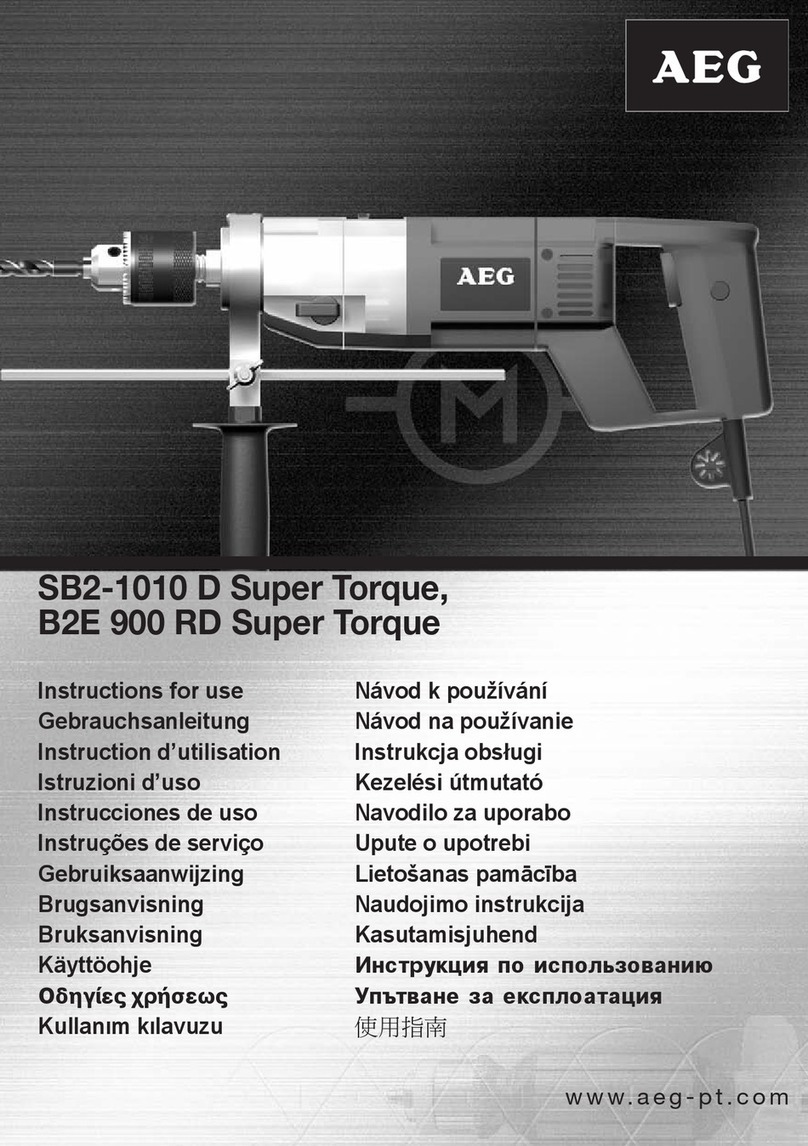 AEG SB2-1010 D Super Torque User manual AEG SB2-1010 D Super Torque User manual