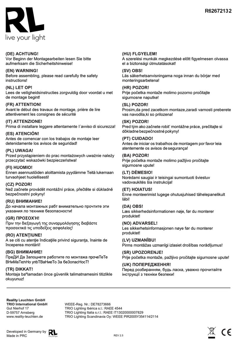 RL R62672132 User manual