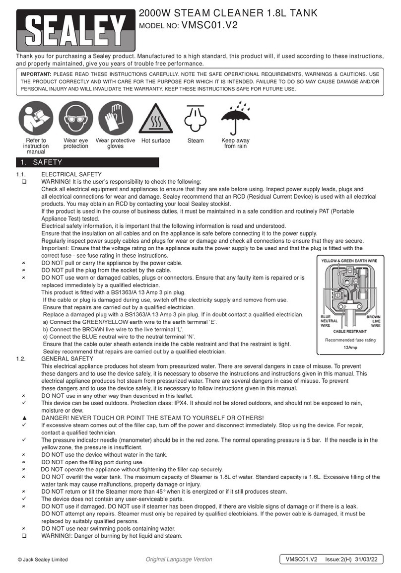 Sealey VMSC01.V2 quick start guide