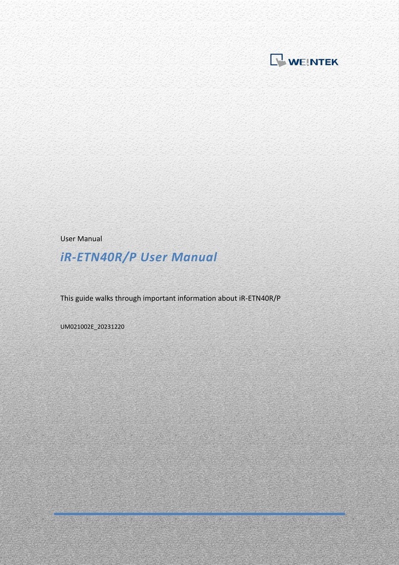 weintek iR-ETN40P User manual