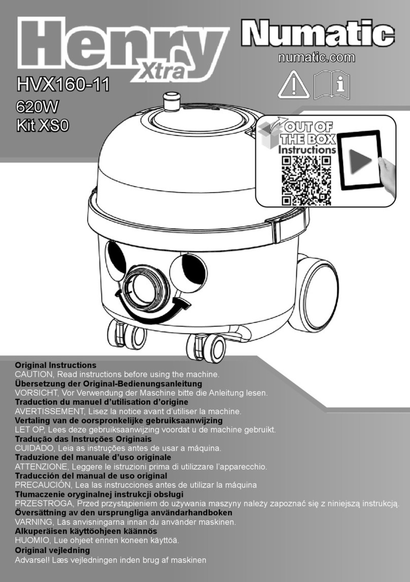 Numatic Henry Xtra Original instructions