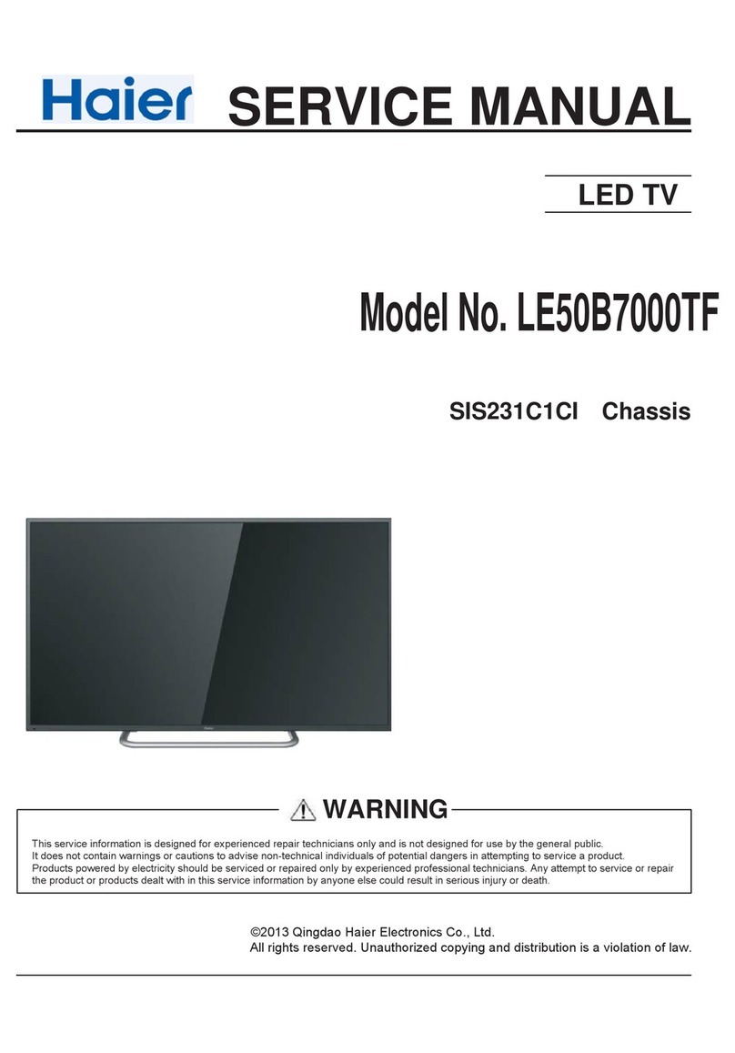 Haier LE50B7000TF User manual