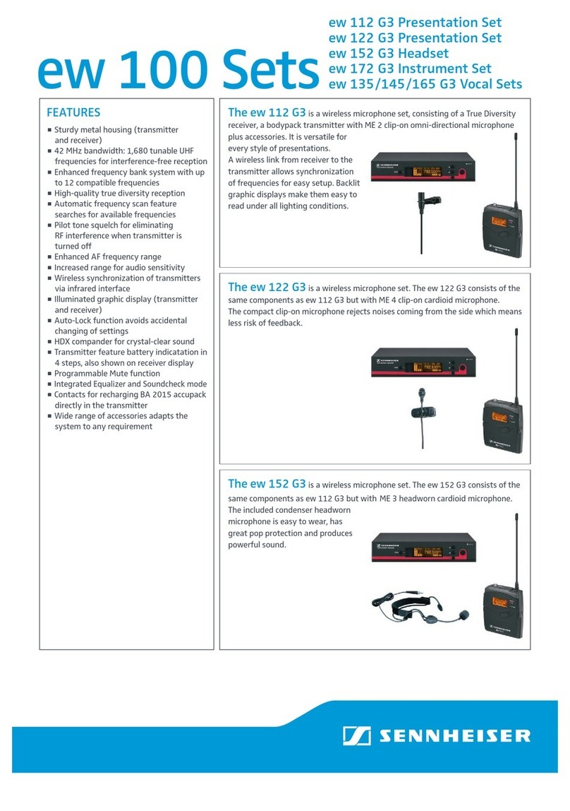 Sennheiser ew 112 G3 manual