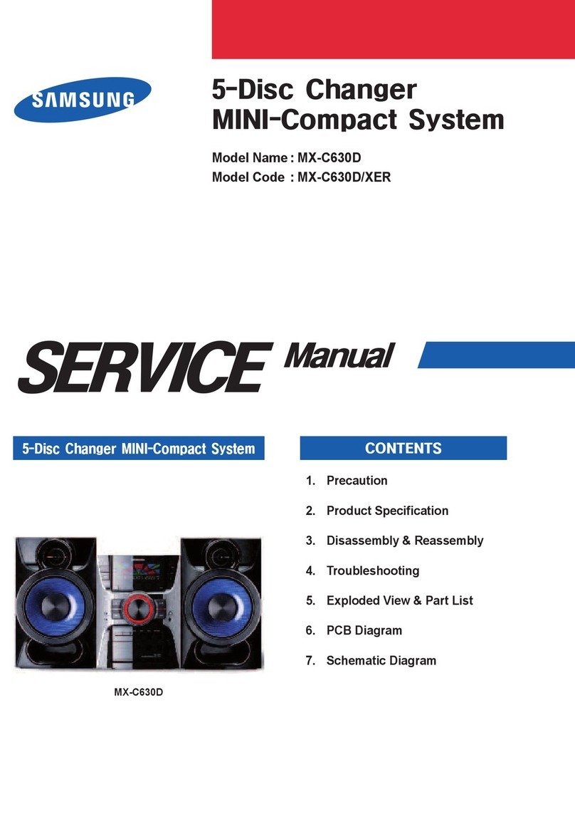 Samsung MX-C630D Service manual
