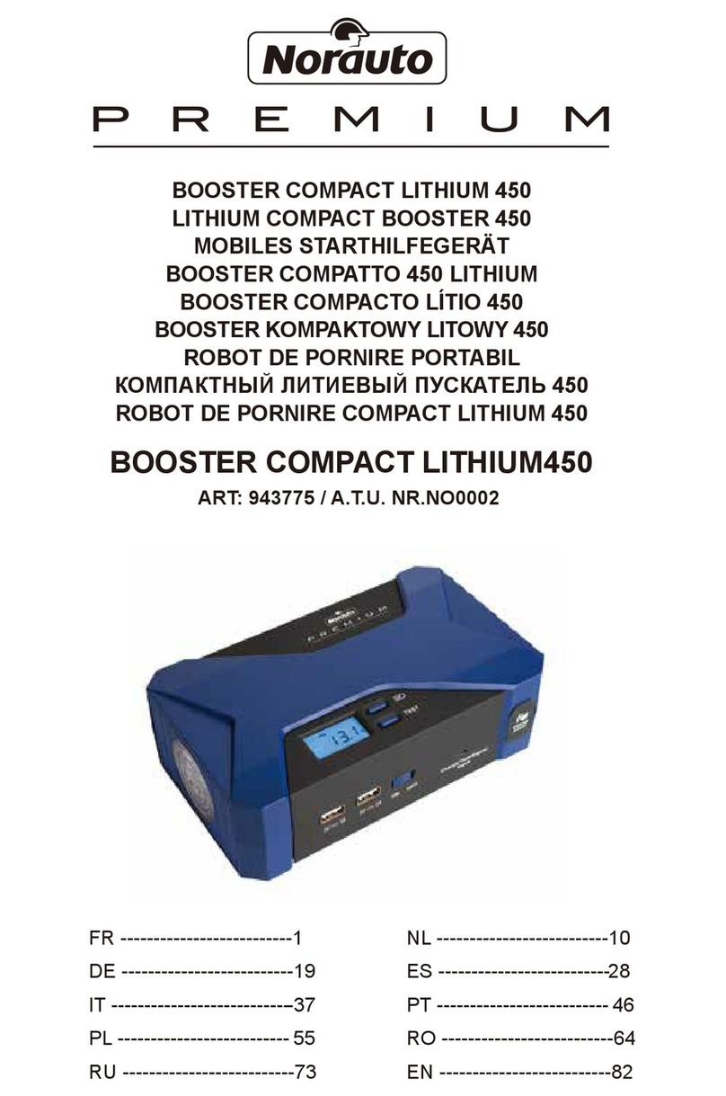 NORAUTO BOOSTER COMPACT LITHIUM450 manual