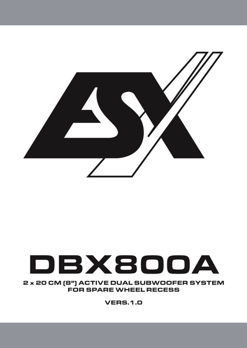 ESX DBX800A User manual