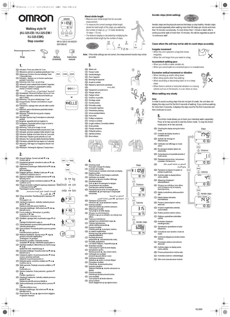 Omron HJ-325-EW User manual