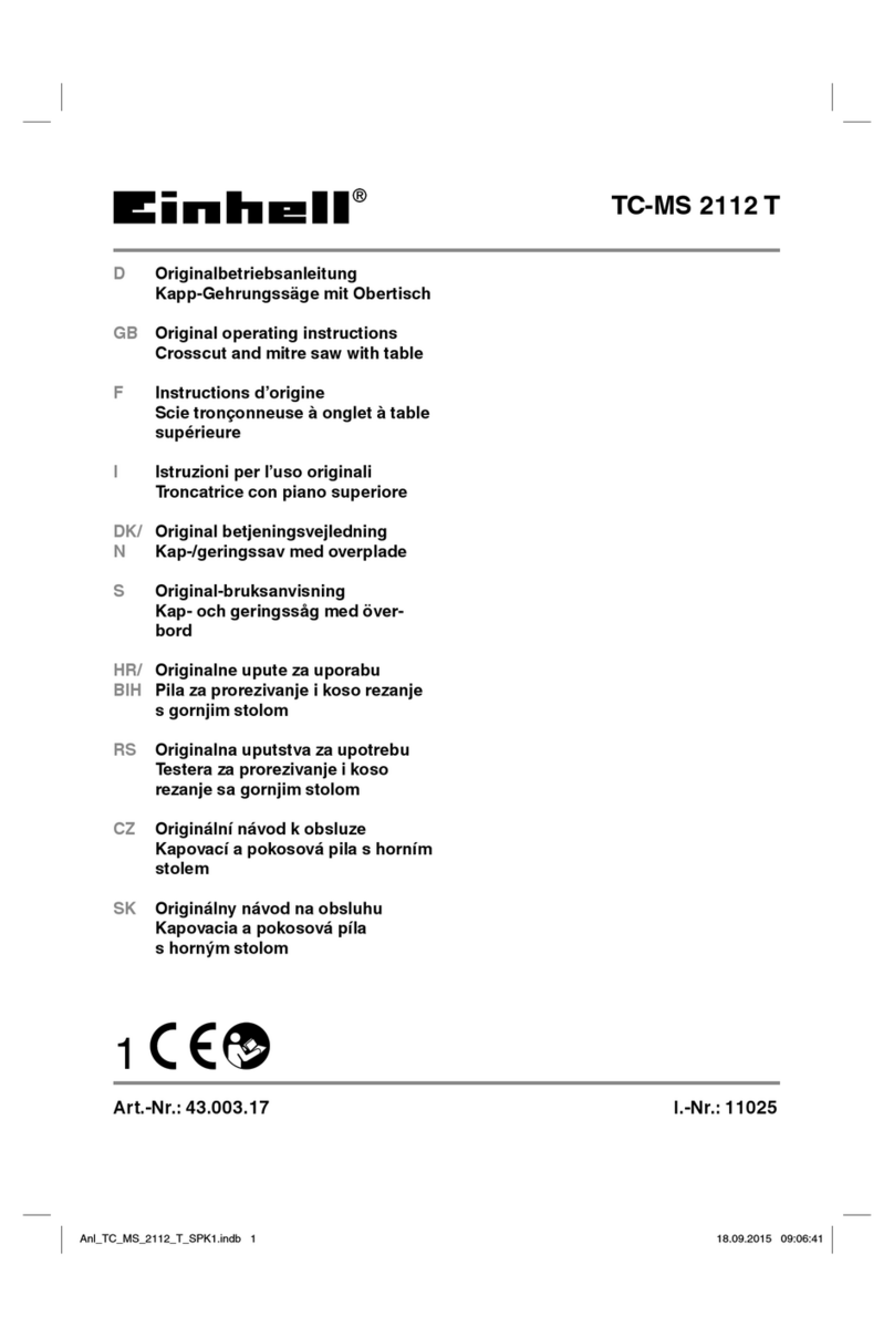 EINHELL TC-MS 2112 T User manual