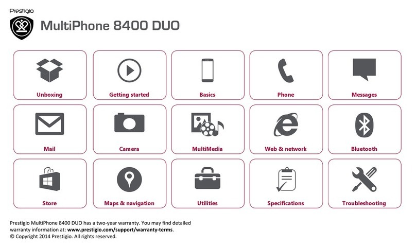 Prestigio MultiPhone 8400 DUO manual