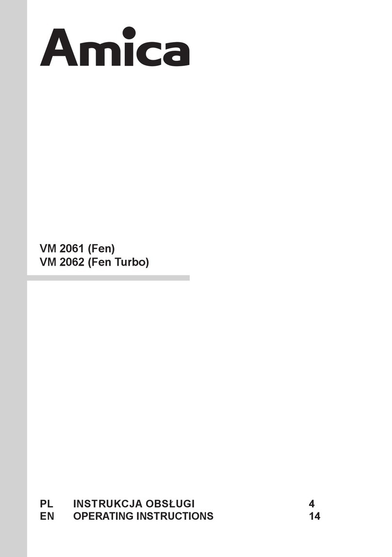 Amica VM 2061 operating instructions