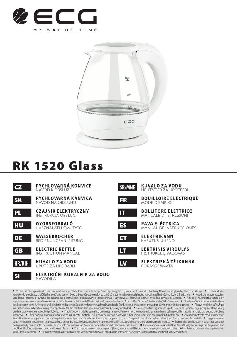 ECG RK 1520 Glass User manual