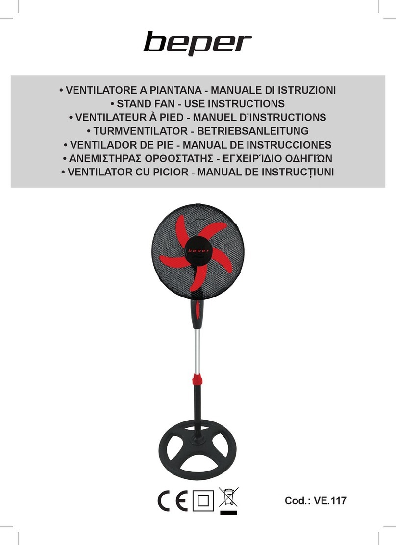 Beper VE.117 Operating and maintenance manual