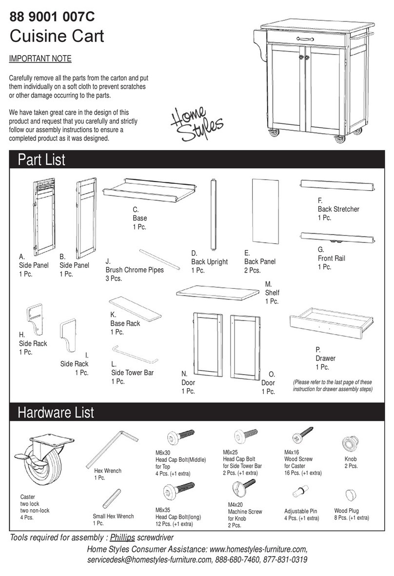 Home Styles 88 9001 007C manual