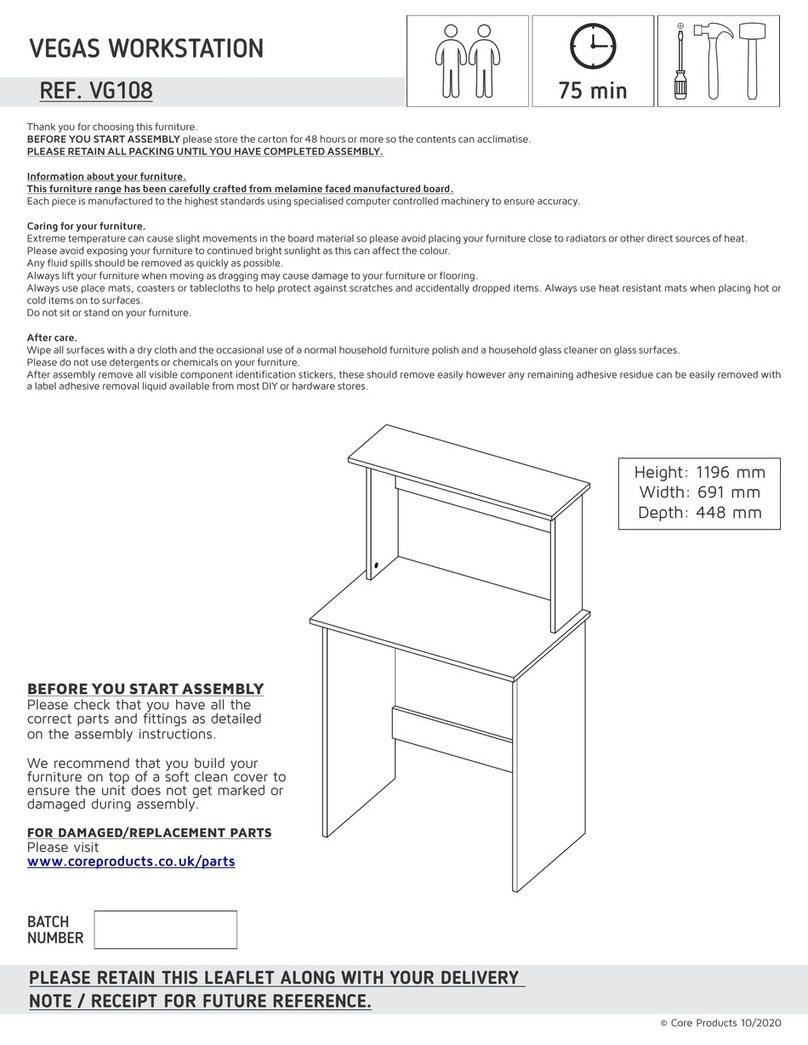 Core Products VEGAS VG108 User manual