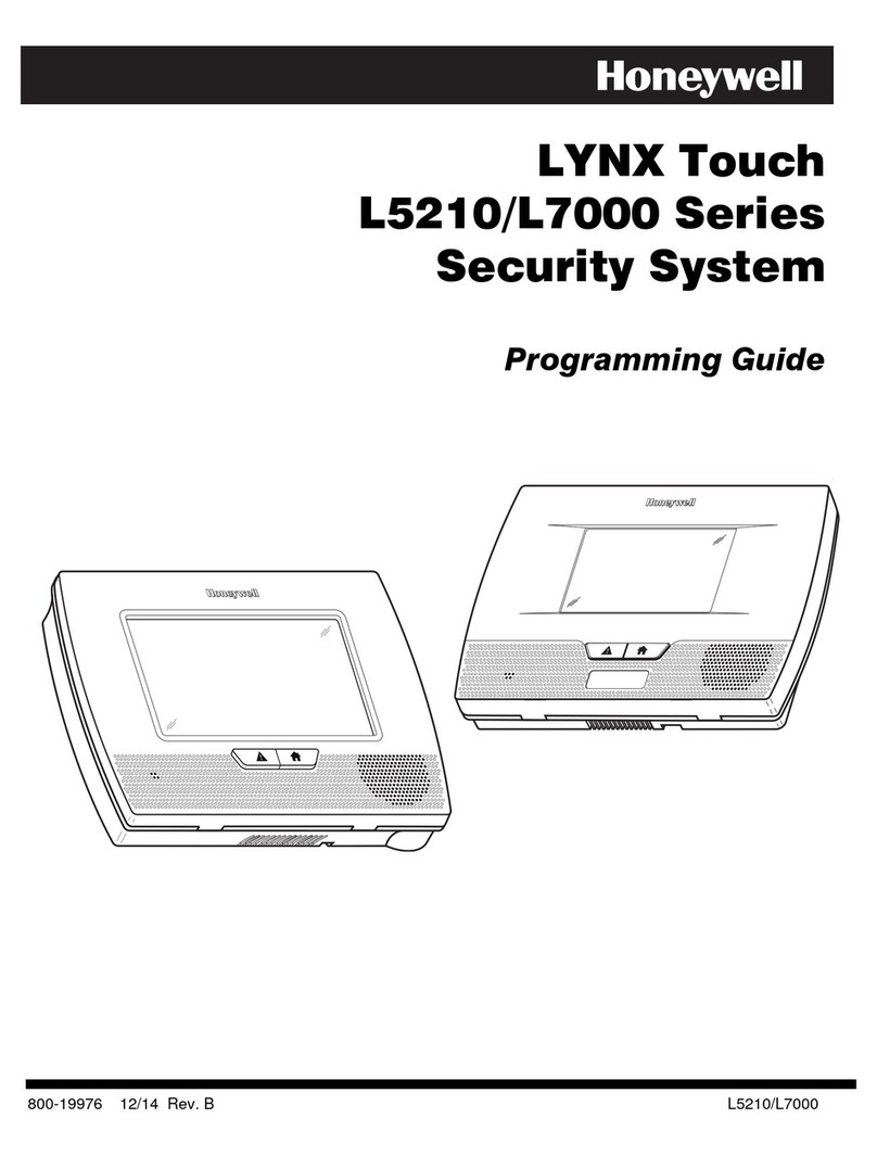 Honeywell LYNX Touch L5210 Series Operating instructions