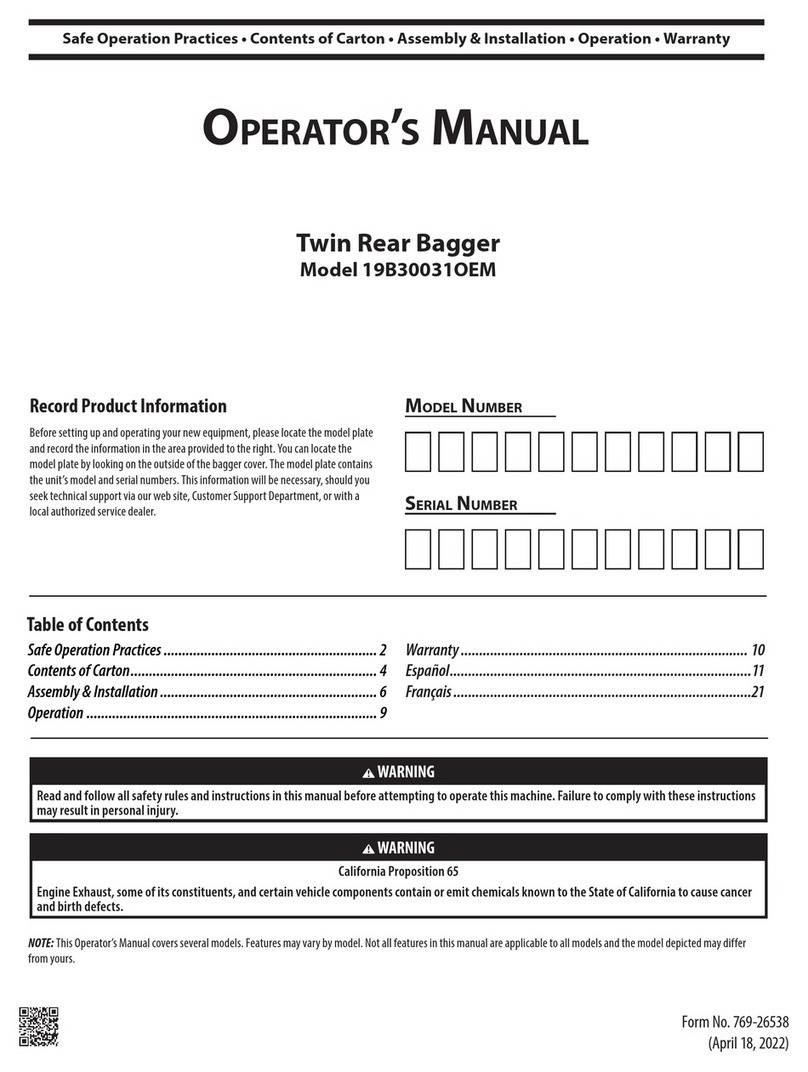 MTD 19B30031OEM Operator's manual