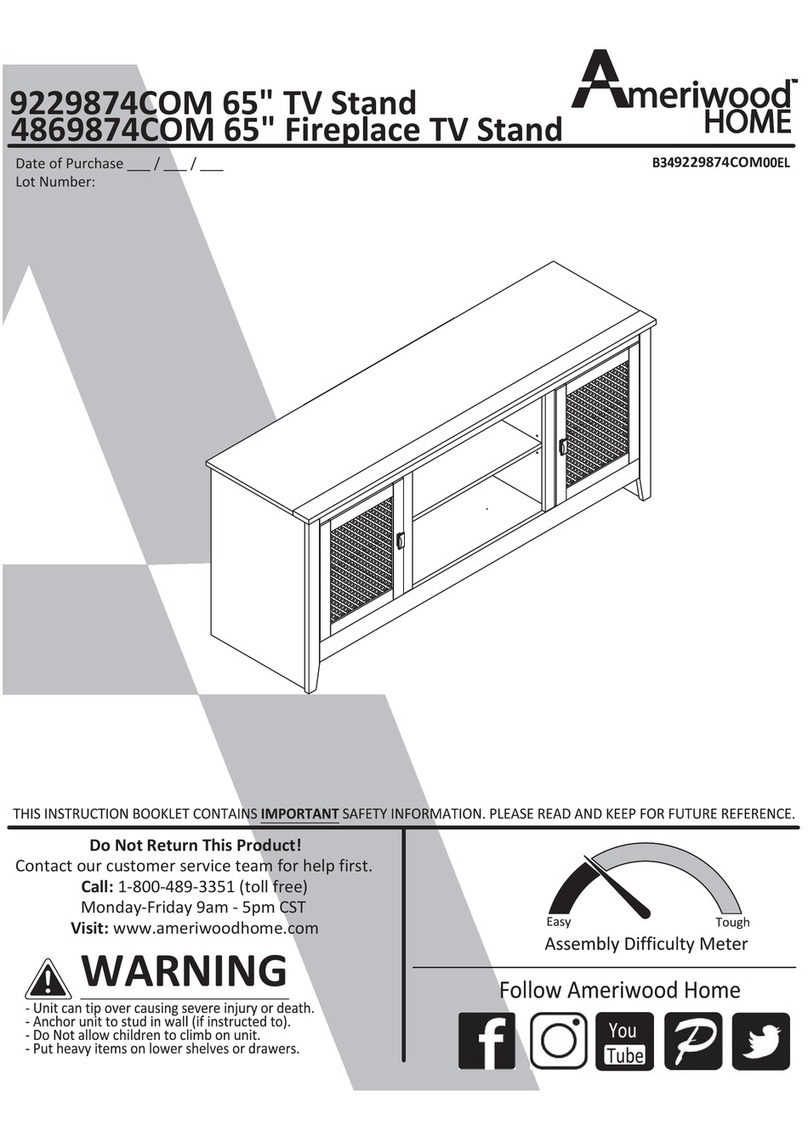 Ameriwood HOME 9229874COM Instruction booklet Ameriwood HOME 9229874COM Instruction booklet
