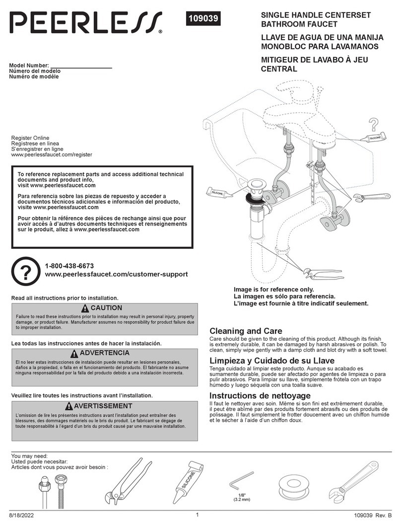 PEERLESS P136LF-BN-M User manual