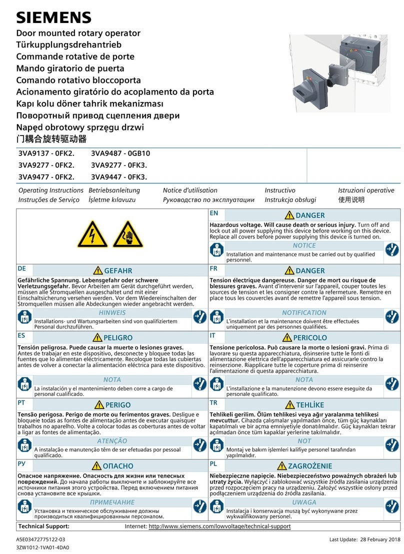 Siemens 3VA9277-0FK2 Series User manual