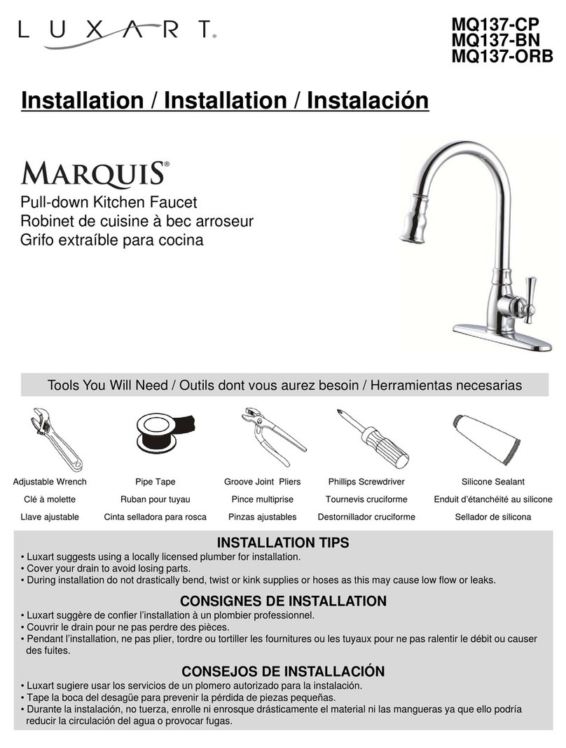 Luxart MARQUIS MQ137-CP User manual