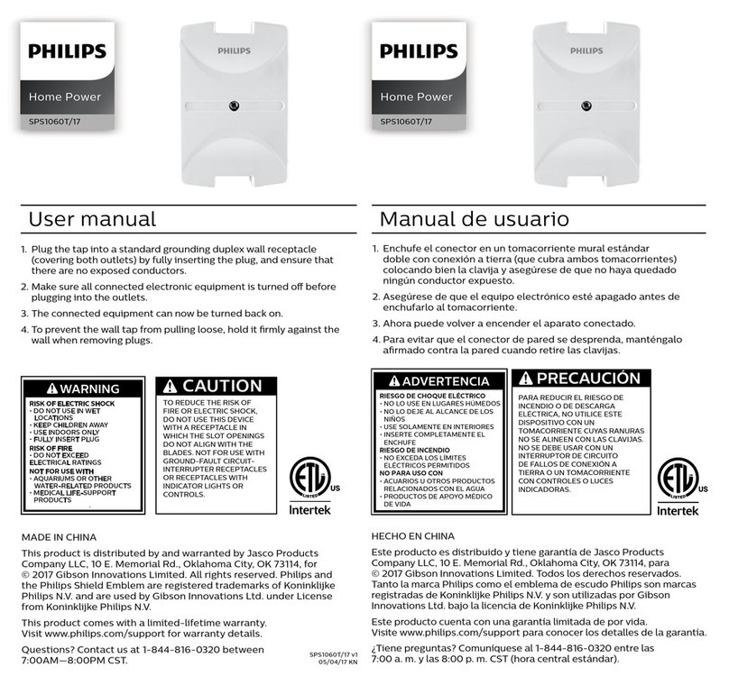 Philips Home Power SPS1060T/17 user manual