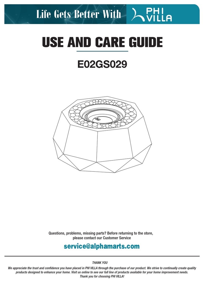 PHI VILLA E02GS029 User manual