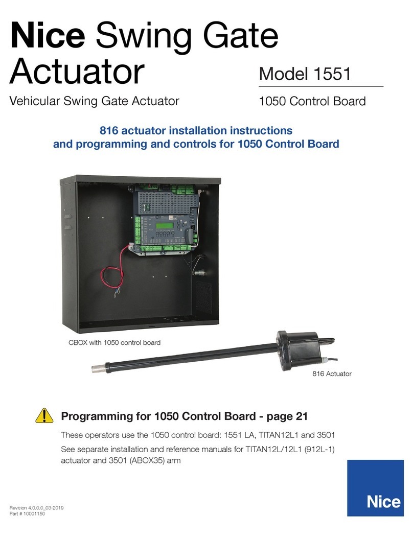 Nice 1551 User manual
