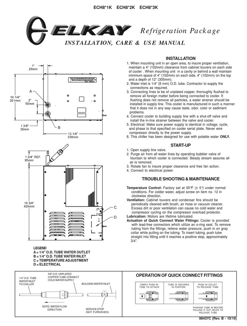 Elkay ECH8 2K Series Installation manual