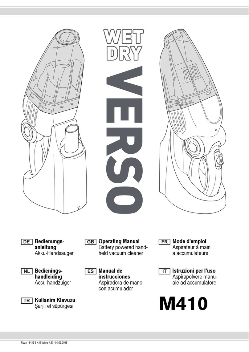 Dirt Devil VERSO wet & dry M410 operating manual