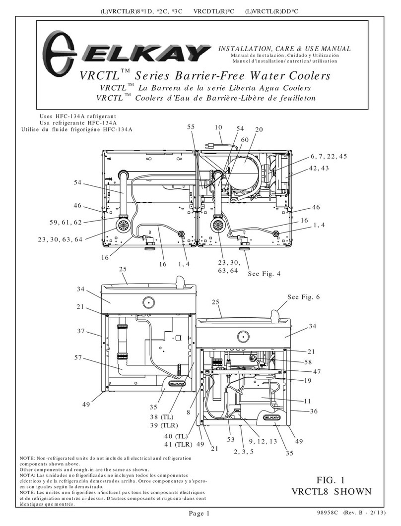 Halsey Taylor VRCTL8 1D Series Installation manual
