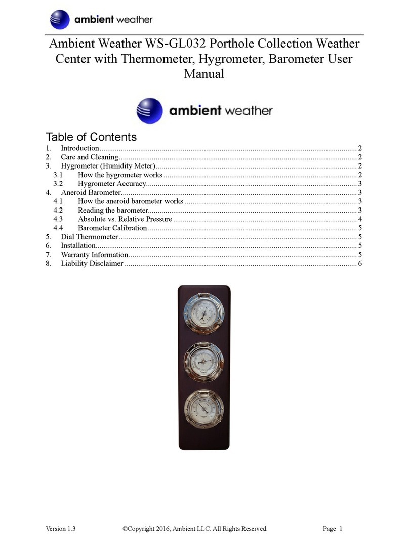 Ambient Weather Porthole WS-GL032 user manual