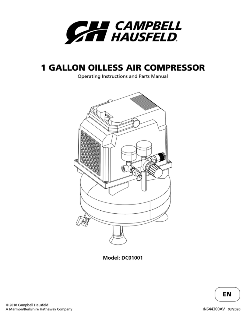 Campbell Hausfeld DC01001 Operating instructions and parts manual