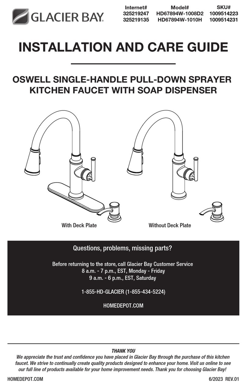 Glacier bay OSWELL HD67894W-1008D2 Assembly instructions Glacier bay OSWELL HD67894W-1008D2 Assembly instructions