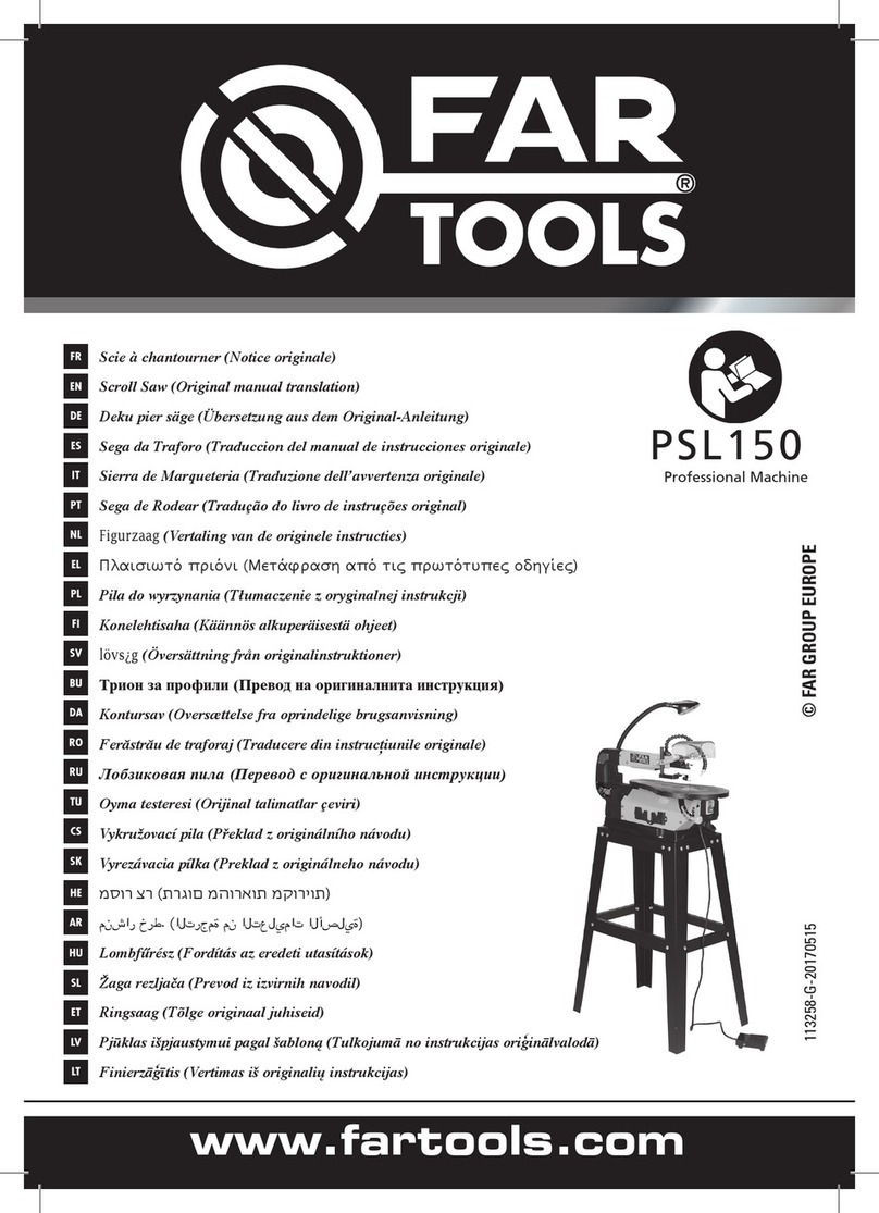 Far Tools PSL150 Original manual translation