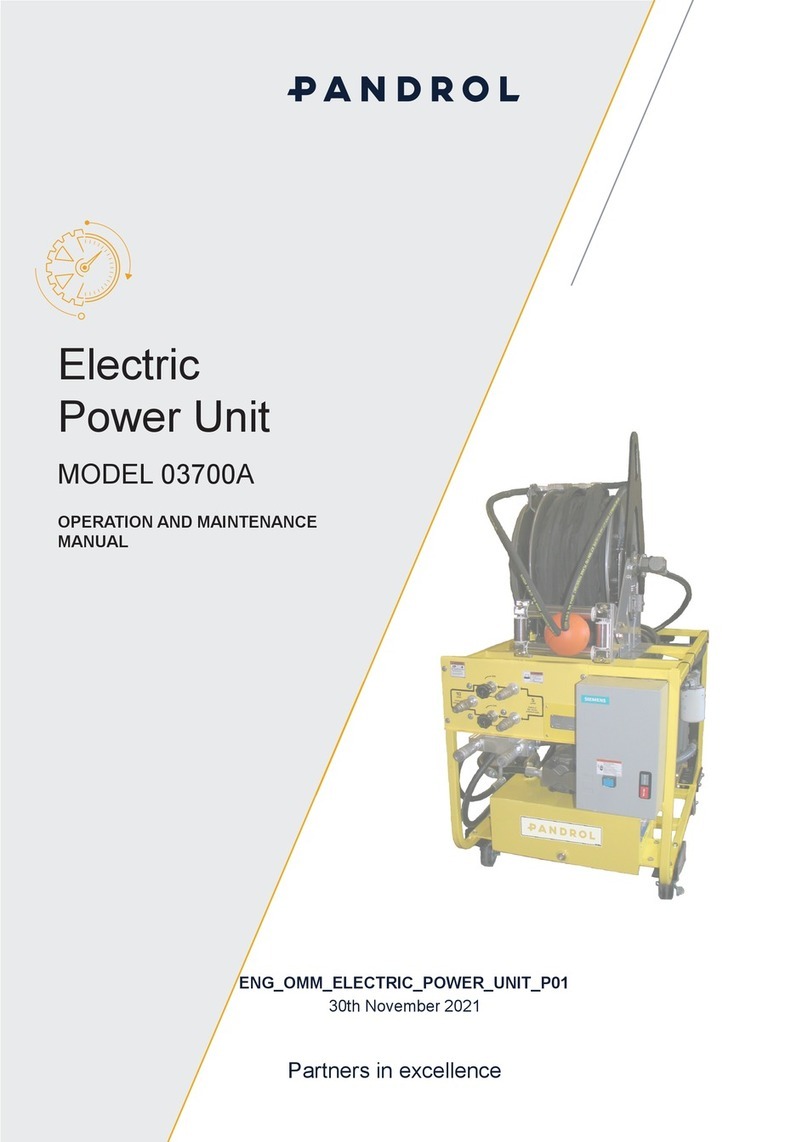 PANDROL 03700A Operation and maintenance manual