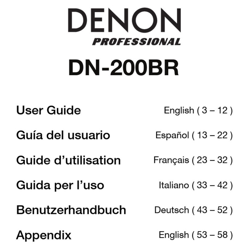 Denon DN-200BRX User manual