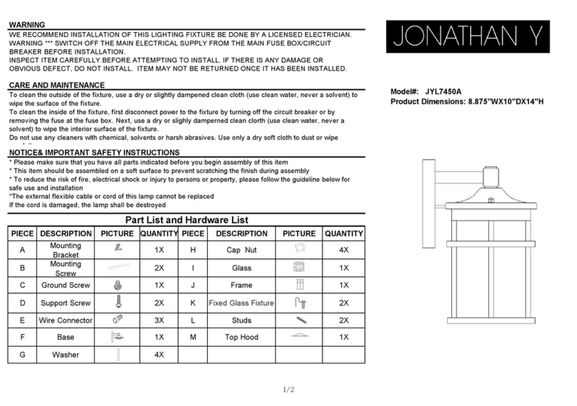 JONATHAN Y Porto JYL7450A manual