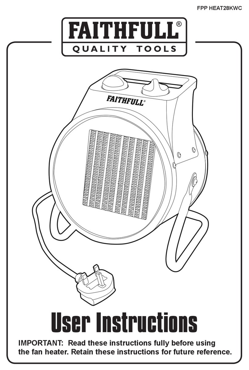 Faithfull FPP HEAT28KWC User instructions