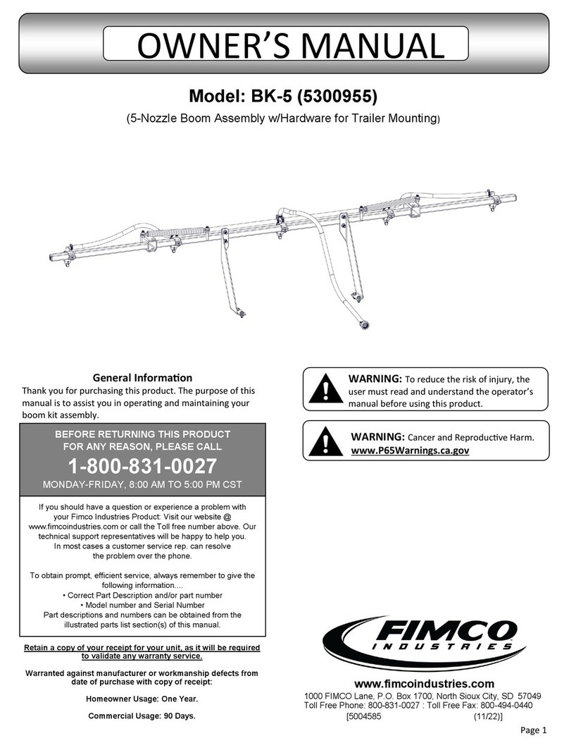 Fimco BK-5 owner's manual