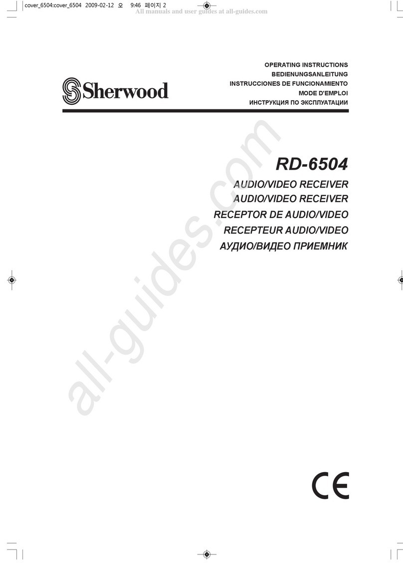 Sherwood RD-6504 operating instructions