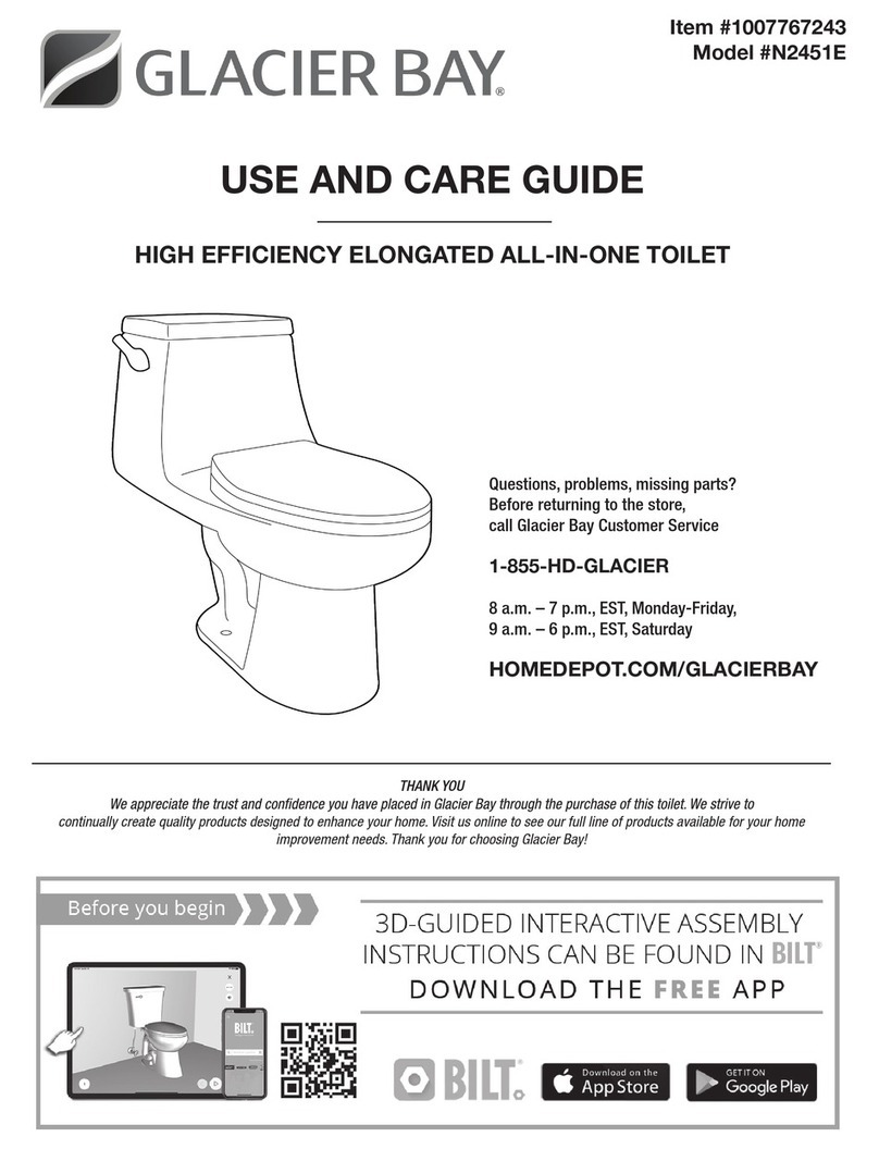Glacier bay N2451E Use and care guide