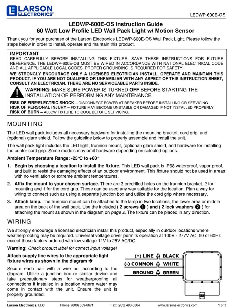 Larson Electronics LEDWP-600E-OS Manual