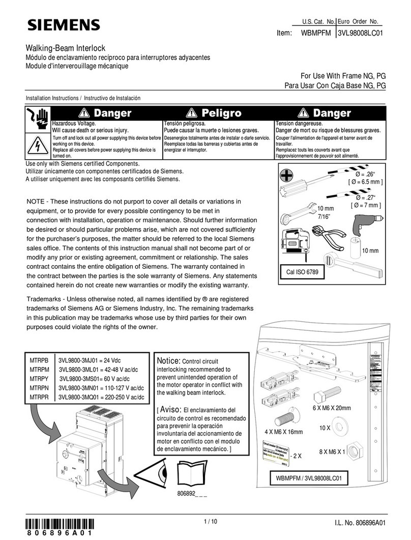 Siemens WBMPFM User manual