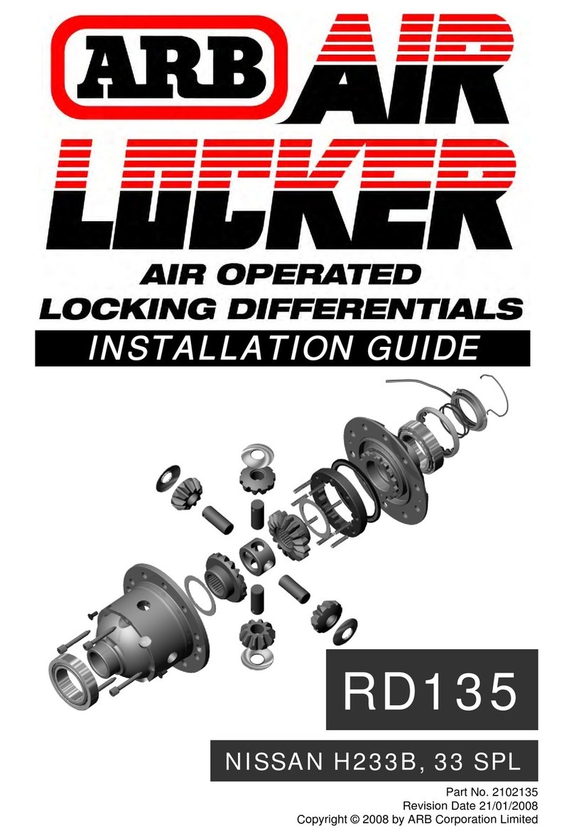 ARB AIR LOCKER RD135 installation guide ARB AIR LOCKER RD135 installation guide