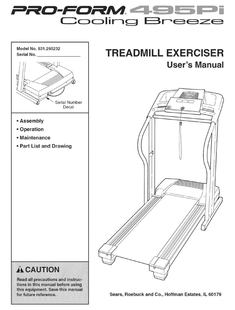 Pro-Form 495Pi Cooling Breeze User manual