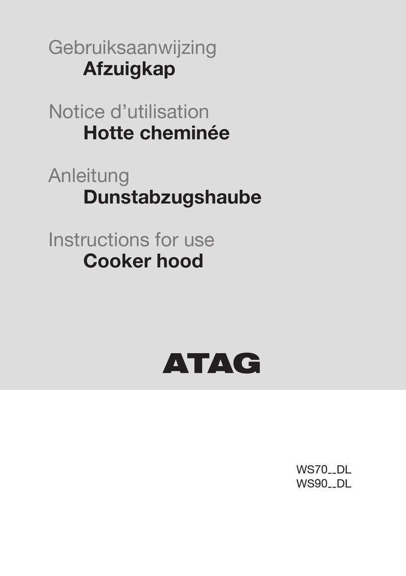 Atag WS70 DL Series Instructions for use