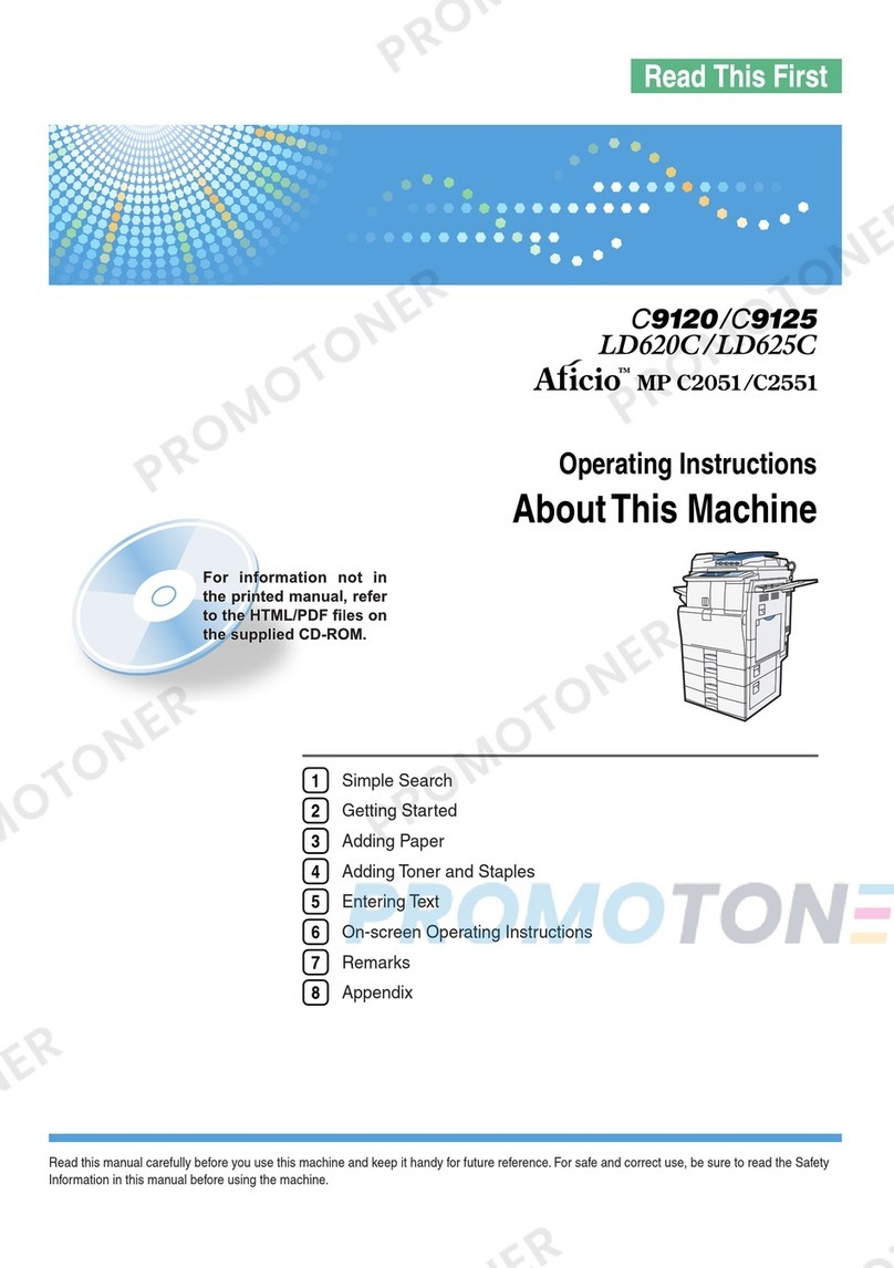 Aficio MP C2551 User manual