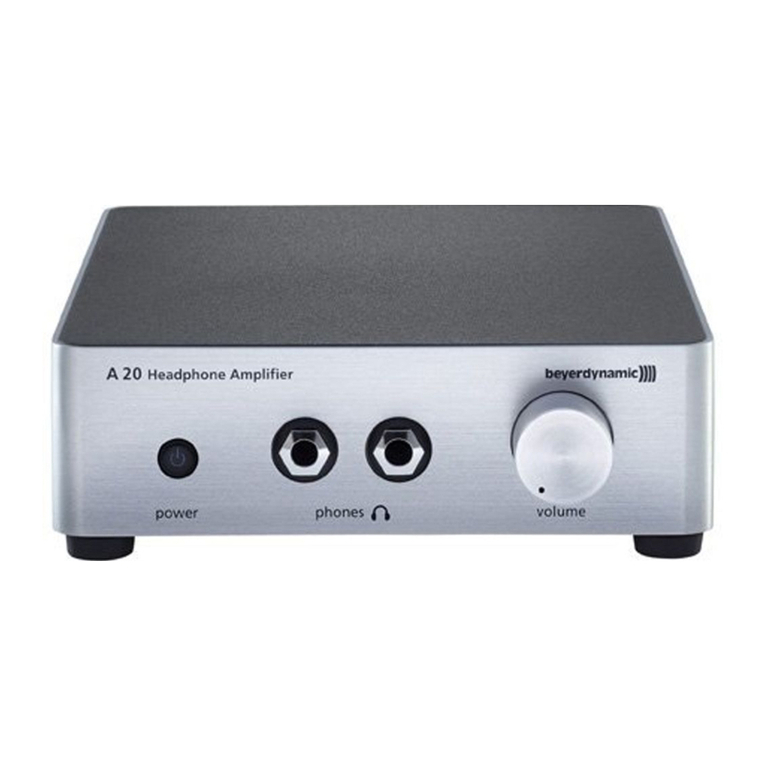 Beyerdynamic A 20 user manual