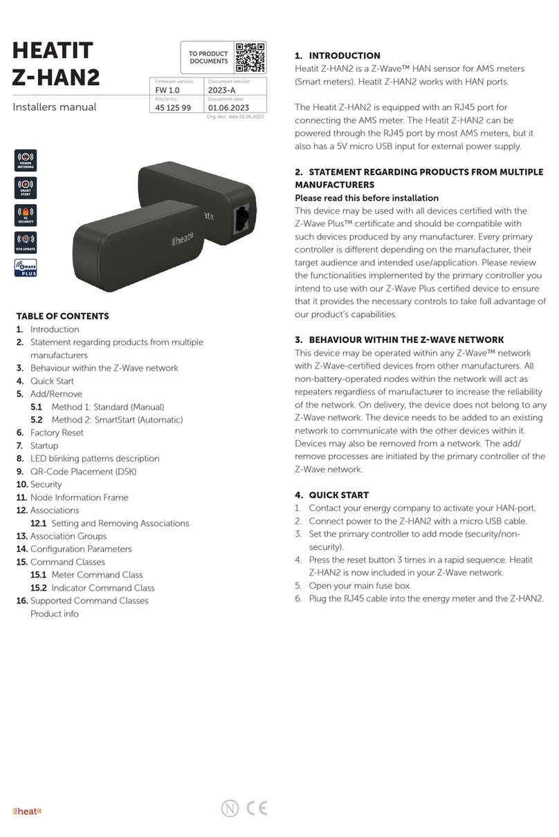 Heatit Z-HAN2 instruction manual